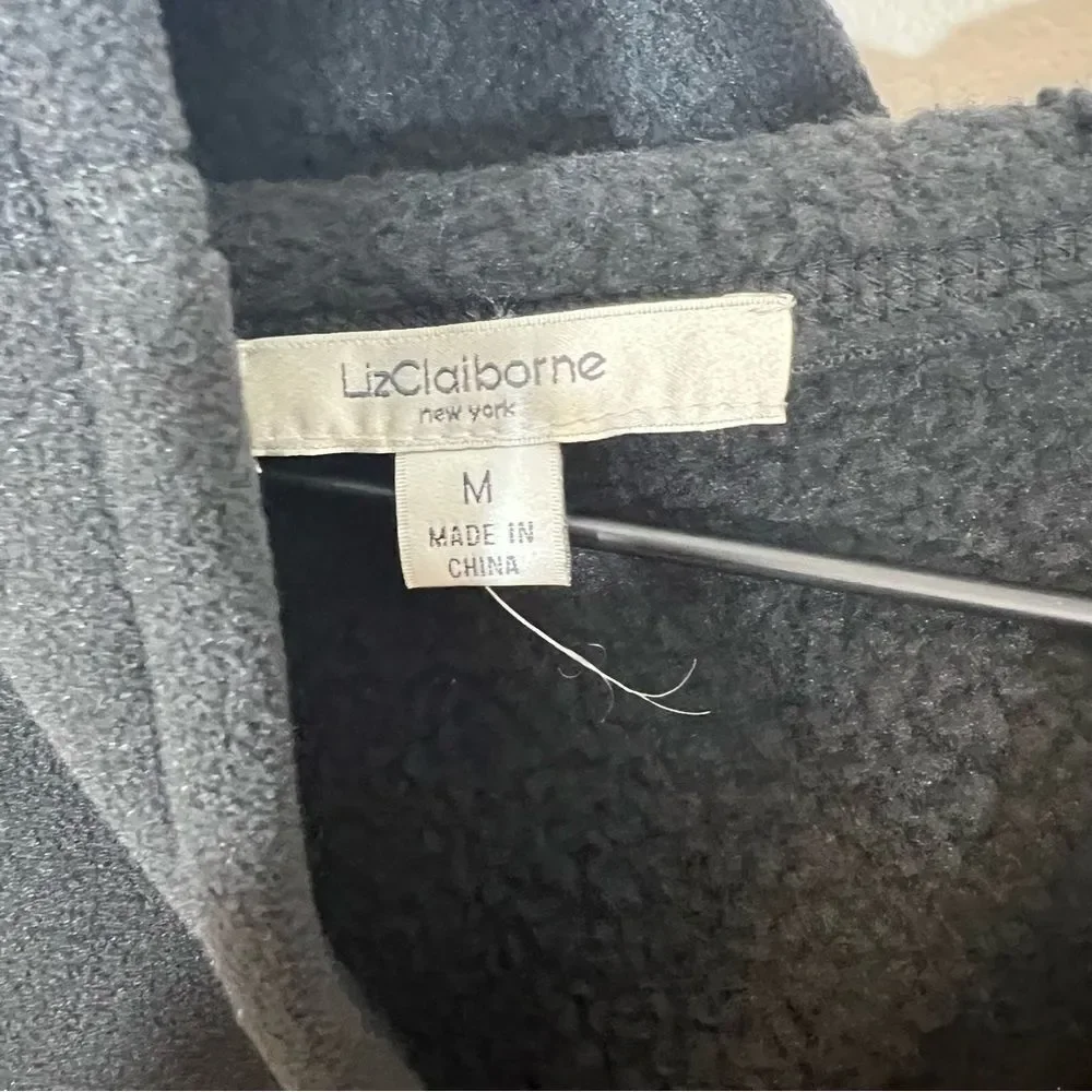 NWOT Liz Claiborne NY Fleece Jacket Toggle Closure | Size M
